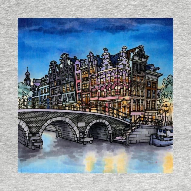 Amsterdam by maxwellillustration